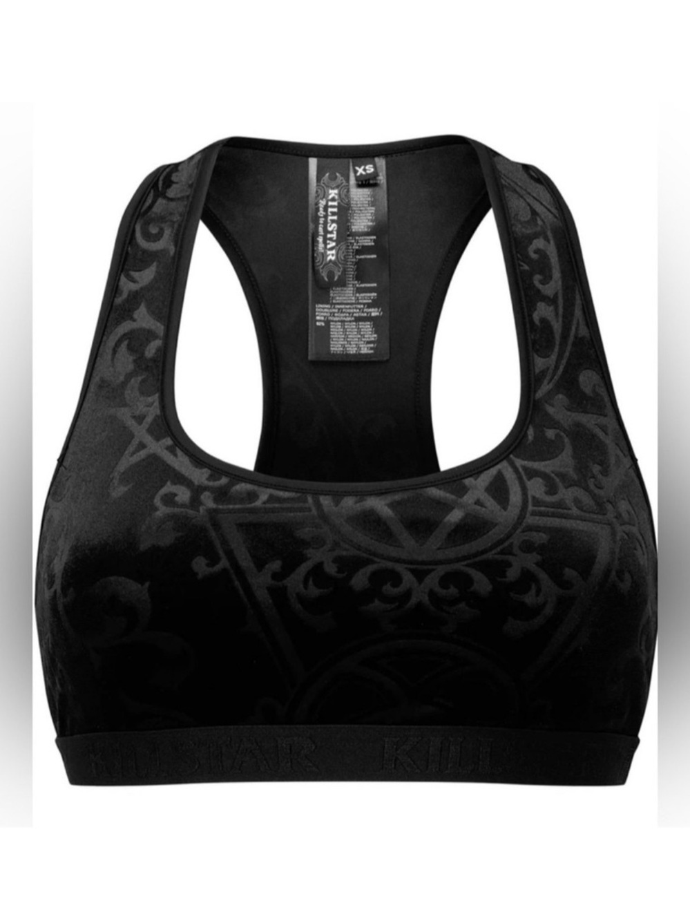 Killstar Mortalia Black Bralett Size S